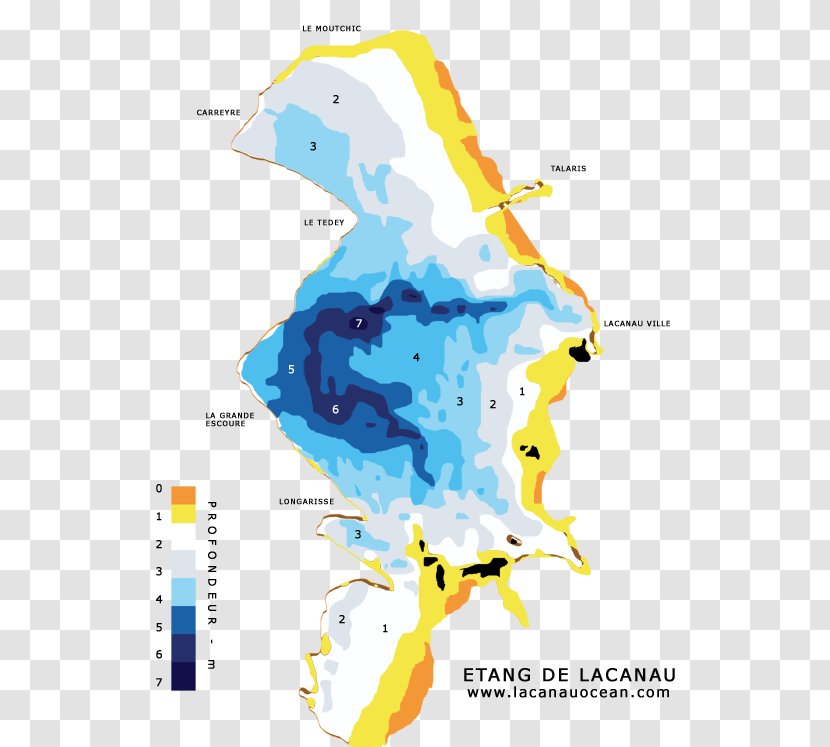 Étang De Lacanau Fish Map Marine Mammal Ecoregion - World Transparent PNG