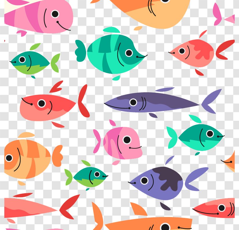 Download Euclidean Vector Fish Drawing - Sea - Little Transparent PNG