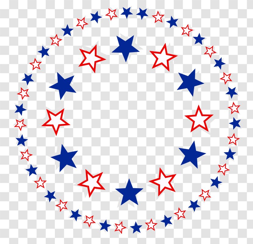 United States Borders And Frames Patriotism Clip Art - Star - Free Patriotic Clipart Transparent PNG