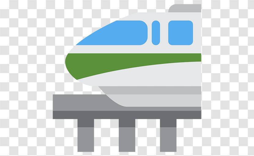 Monorail Rail Transport Train Emoji - Fountain At Night Transparent PNG