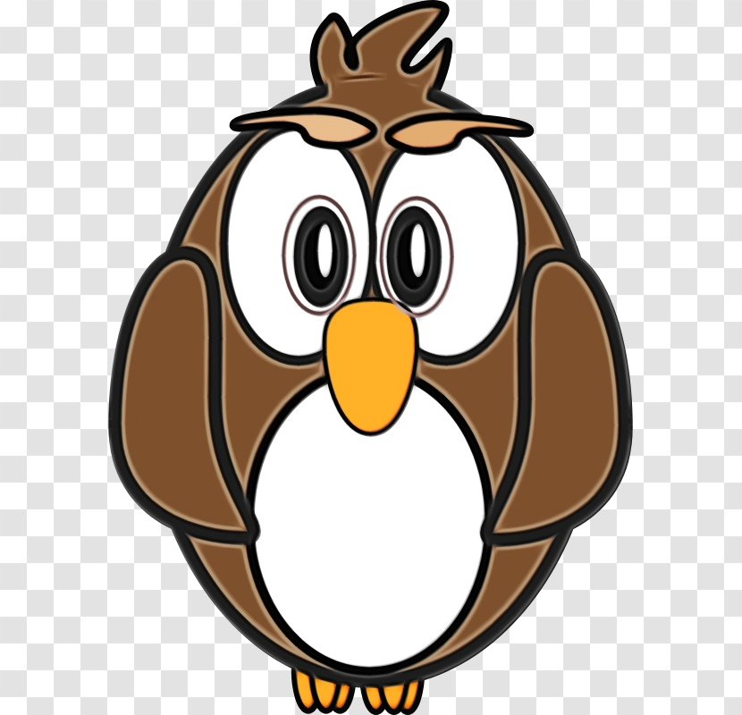 Bird Drawing - Owl - Flightless Transparent PNG