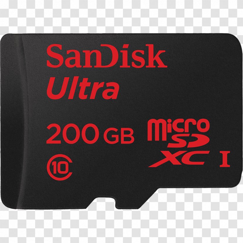 Flash Memory Cards MicroSD Secure Digital SDXC SanDisk - Gigabyte - Card Transparent PNG