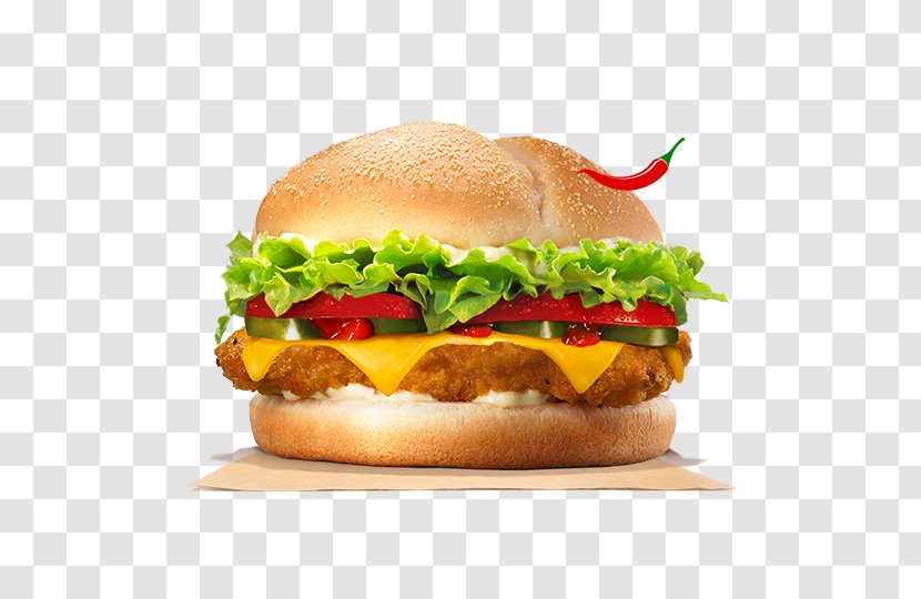 Hamburger Veggie Burger Chicken Patty Cheeseburger - Buffalo - Spicy Transparent PNG
