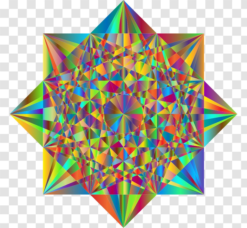 Star Polygon Geometry Triangle Line - Abstract Transparent PNG