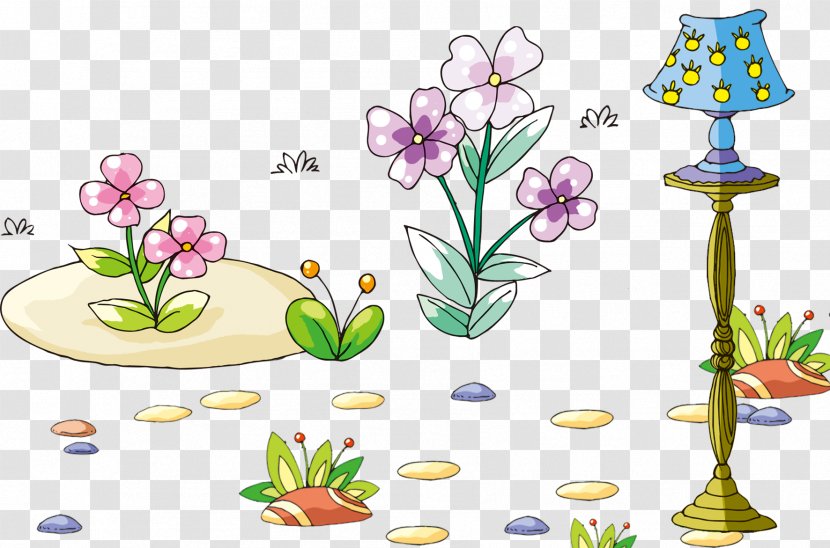 Floral Design Green Flower - Flowerpot - Collection Of Flowers And Grass Transparent PNG