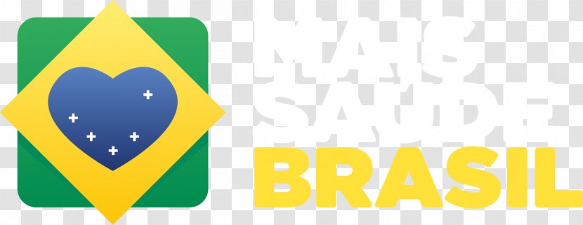 Saúde No Brasil Logo More Health Brazil Brand - Fundo Verde Transparent PNG