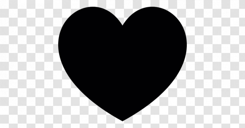 Icon Heart - Black - Computer Mouse Transparent PNG