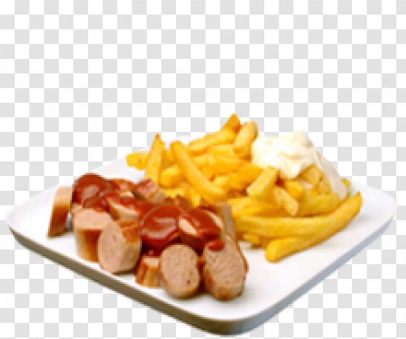 French Fries Fast Food Currywurst Junk Dish - Curry Transparent PNG