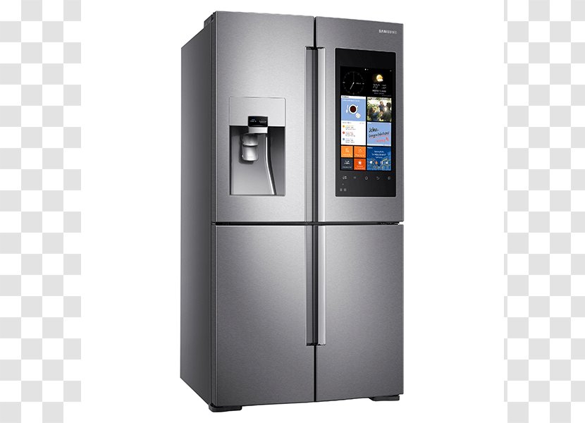 Refrigerator Samsung Family Hub RF56M9540 Home Appliance Washing Machines Transparent PNG