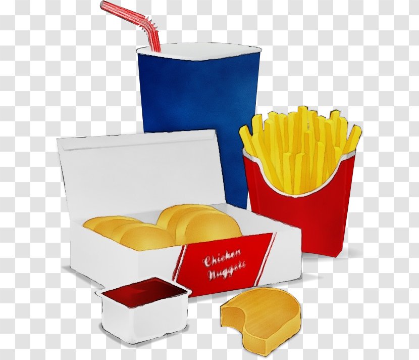 French Fries - Yellow - Box Plastic Transparent PNG