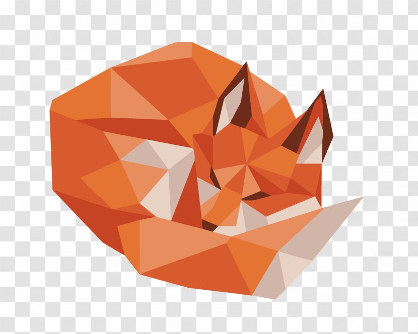 Low Poly Fox Behance Illustration - Vector Lattice Transparent PNG