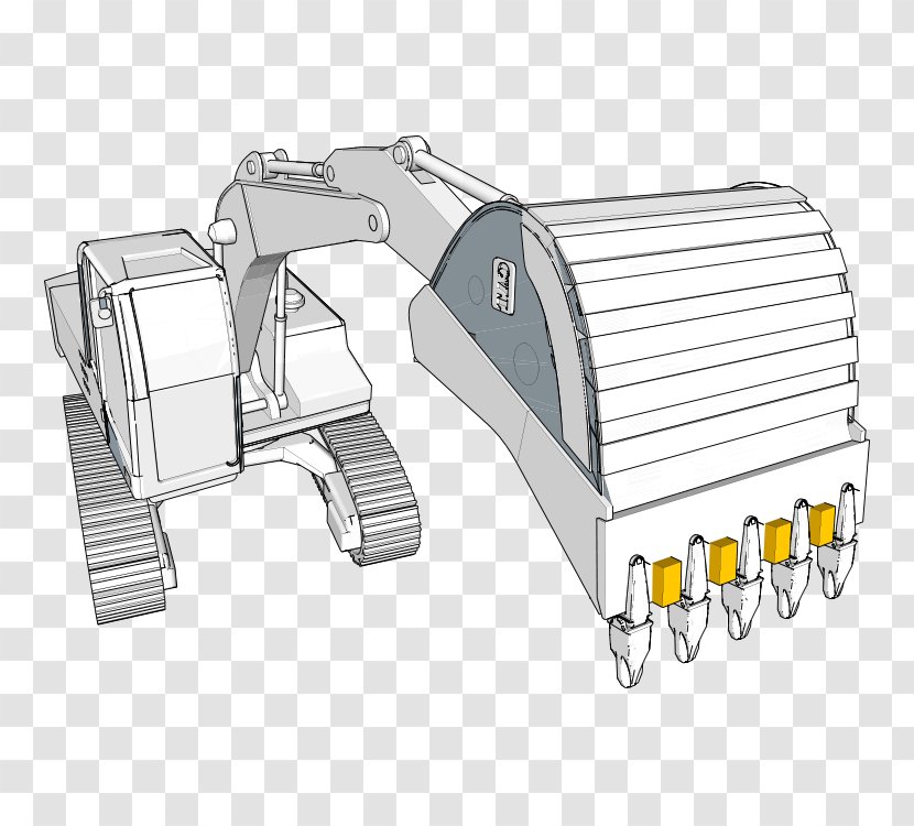 Bucket Excavator Caterpillar Inc. Backhoe Wear - Loader - Cutting Edge Transparent PNG