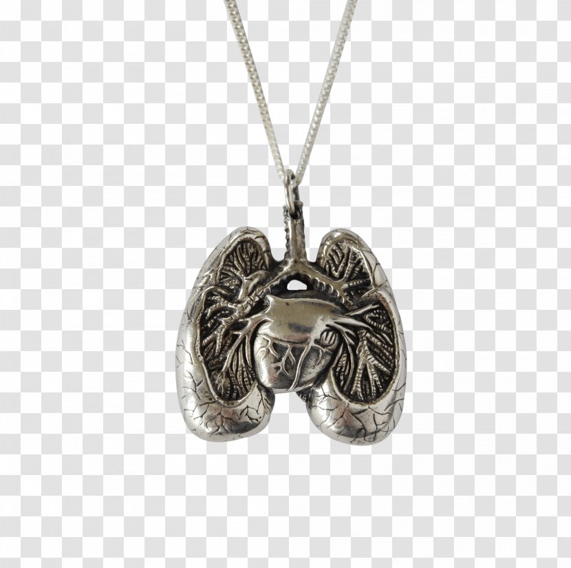 Locket Charms & Pendants Necklace Lung Anatomy - Human Body - Handmade Jewelry Transparent PNG