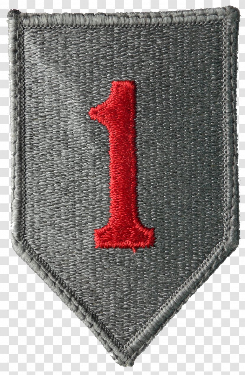 United States Army Normandy Landings 1st Infantry Division Shoulder Sleeve Insignia - Battalion Transparent PNG