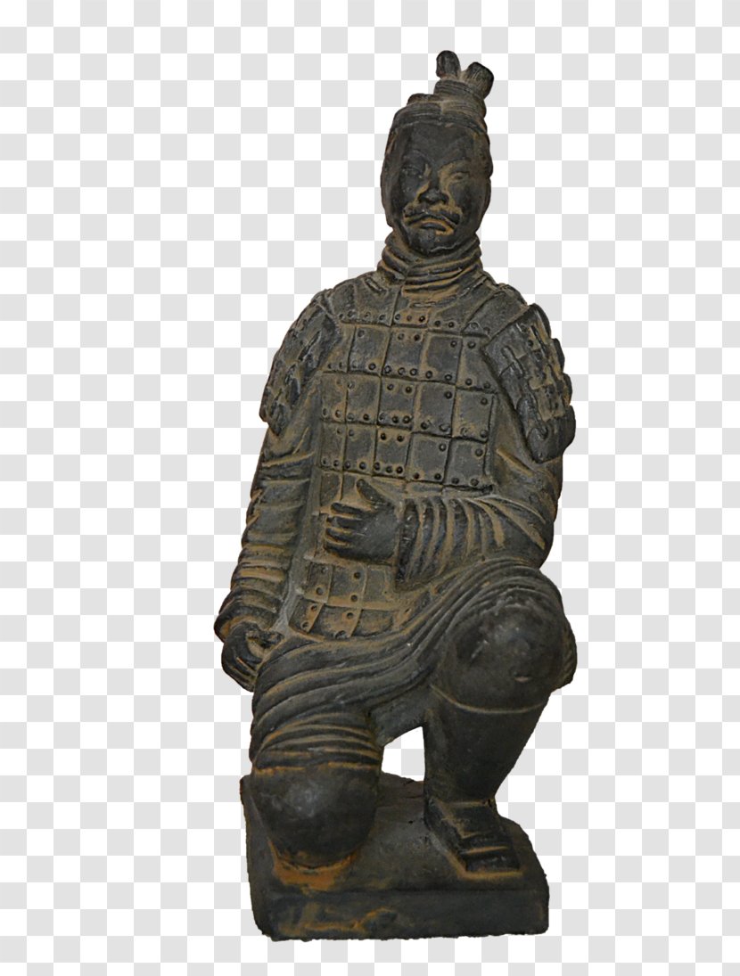 Statue Terracotta Army Organist - Cartoon - Top View Transparent PNG