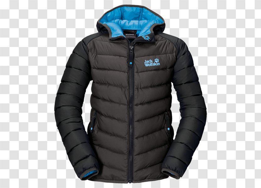 Hoodie Clothing Jack Wolfskin Jacket - Electric Blue - Zenon Transparent PNG