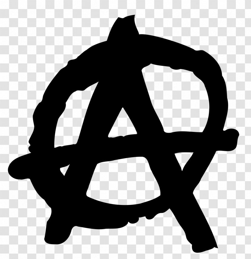 Anarchy Anarchism Symbol Libertarianism - Monochrome Transparent PNG