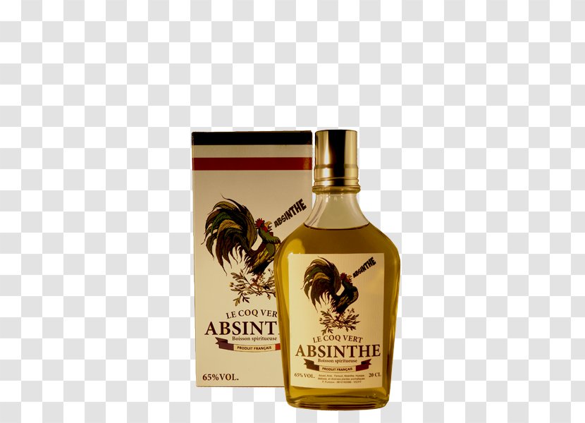 Liqueur Whiskey Absinthe Flavor Rooster - Coq Transparent PNG
