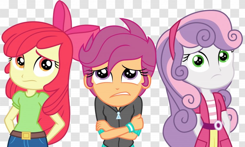 Sweetie Belle Apple Bloom Rainbow Dash My Little Pony: Equestria Girls Fluttershy - Cartoon - Happily Ever After Transparent PNG