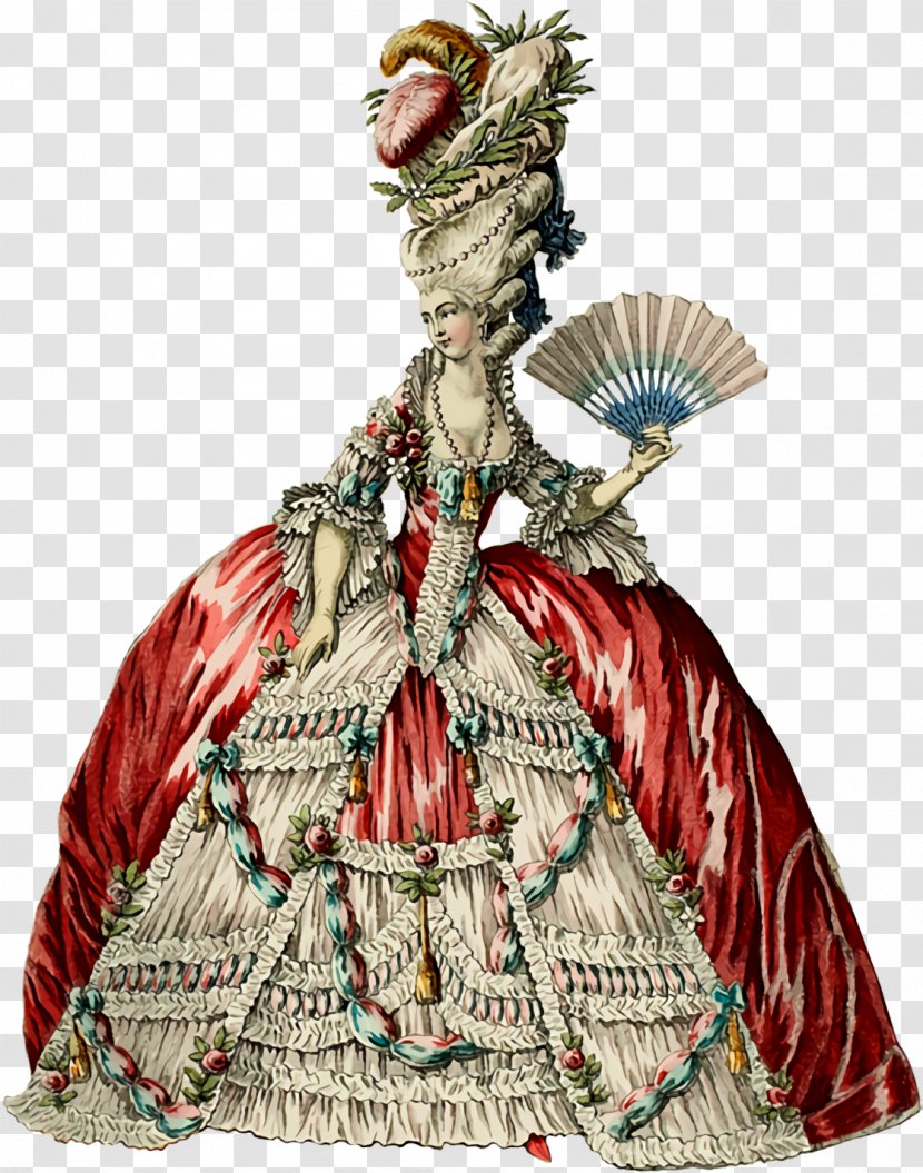 Victorian Fashion Costume Design Outerwear Figurine - Fontange Hoopskirt Transparent PNG