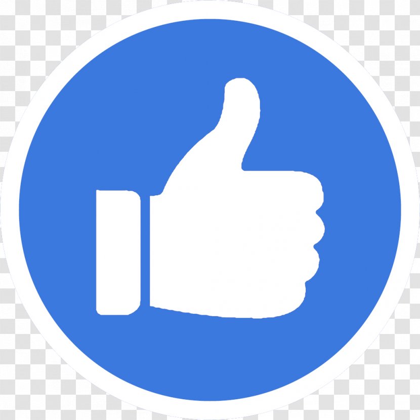 Facebook Like Button Thumb Signal - Logo - Thumbs Up Transparent PNG