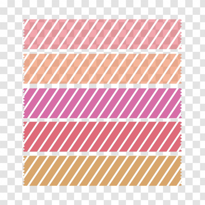 Paper Masking Tape Adhesive - Symmetry - Red-stripe Transparent PNG
