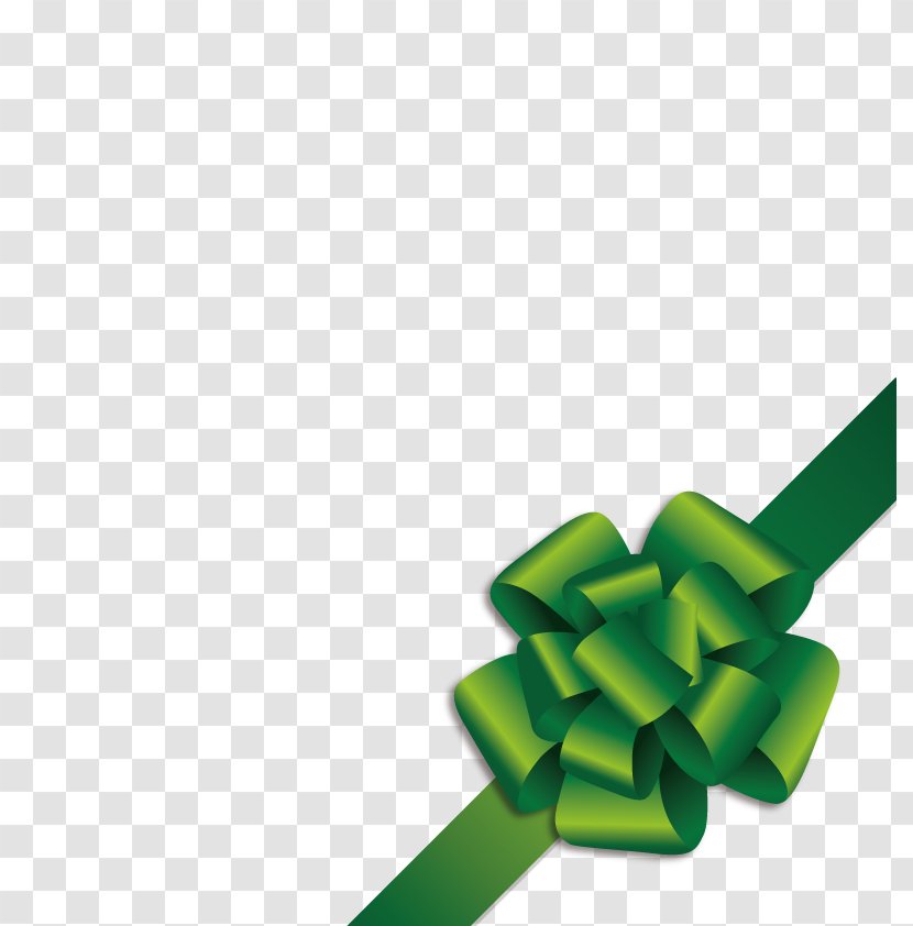 Green - Ribbon - Vector Garland Transparent PNG