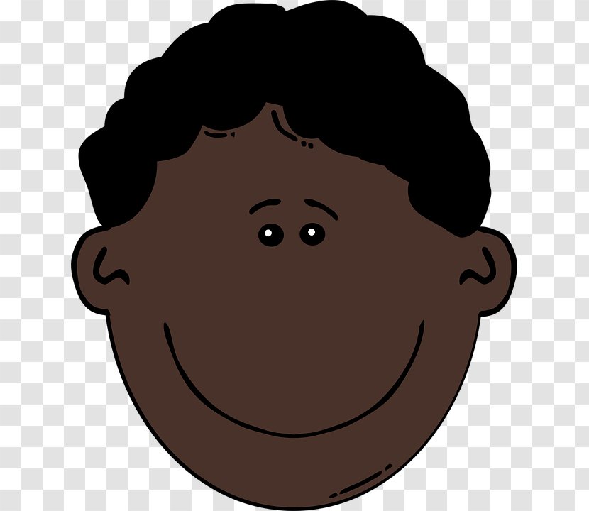 Black African American Clip Art - Forehead - Smile Man Transparent PNG