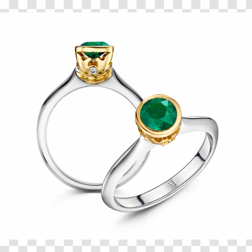 Emerald Engagement Ring Jewellery - Diamond - Hall Design Sketch Transparent PNG
