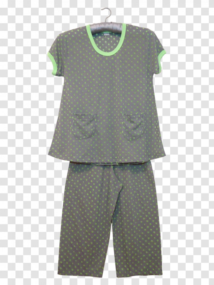 Sleeve Polka Dot T-shirt Pajamas Transparent PNG