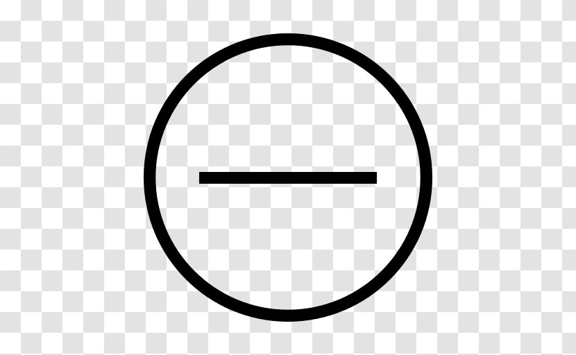 Circle Angle Rim Number - Minus Transparent PNG