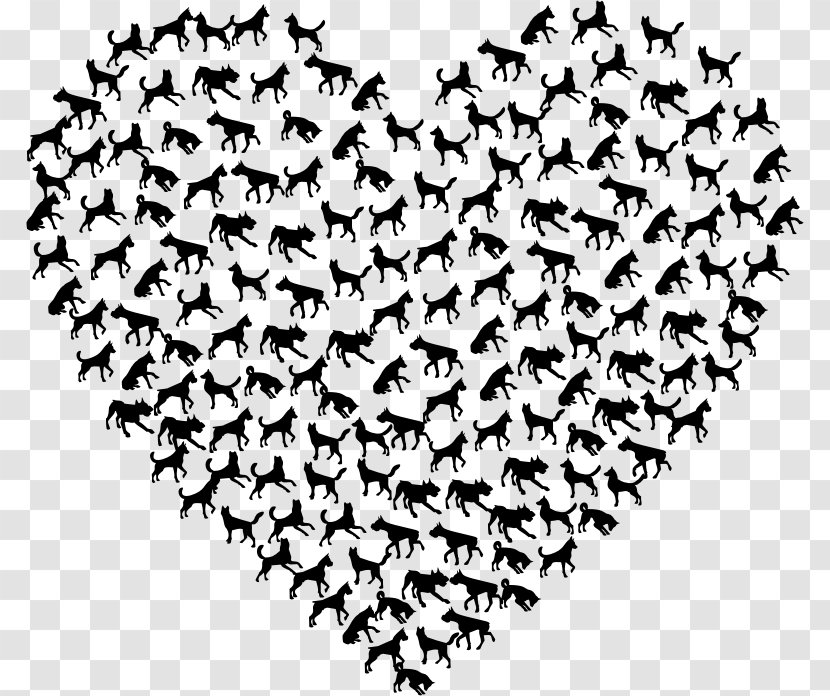 Cat Dog Heart Clip Art - Tree Transparent PNG