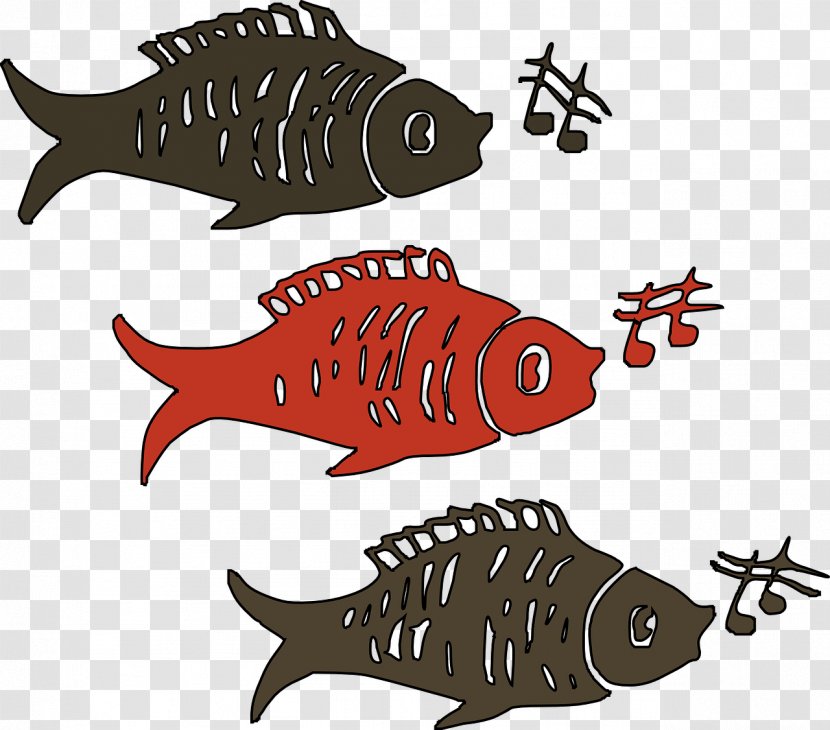 Singing Fish Clip Art - Heart - Fishing Transparent PNG