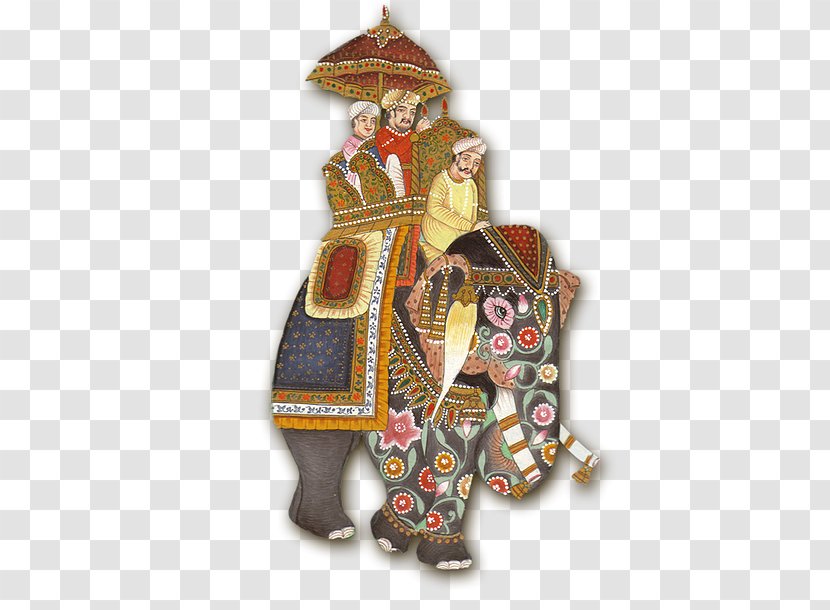 Rajasthan Mughal Empire Miniature Elephant Painting - Mahout - Hindu Wedding Transparent PNG