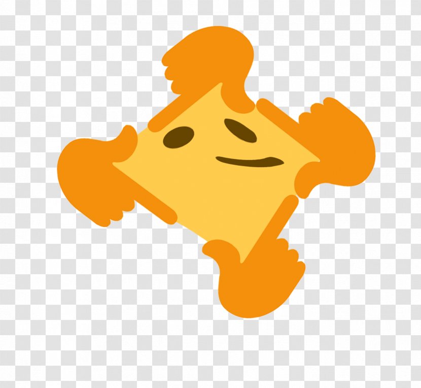 Clip Art Thumb Desktop Wallpaper Computer Animal - Orange - Discord Blob Emoji Transparent PNG