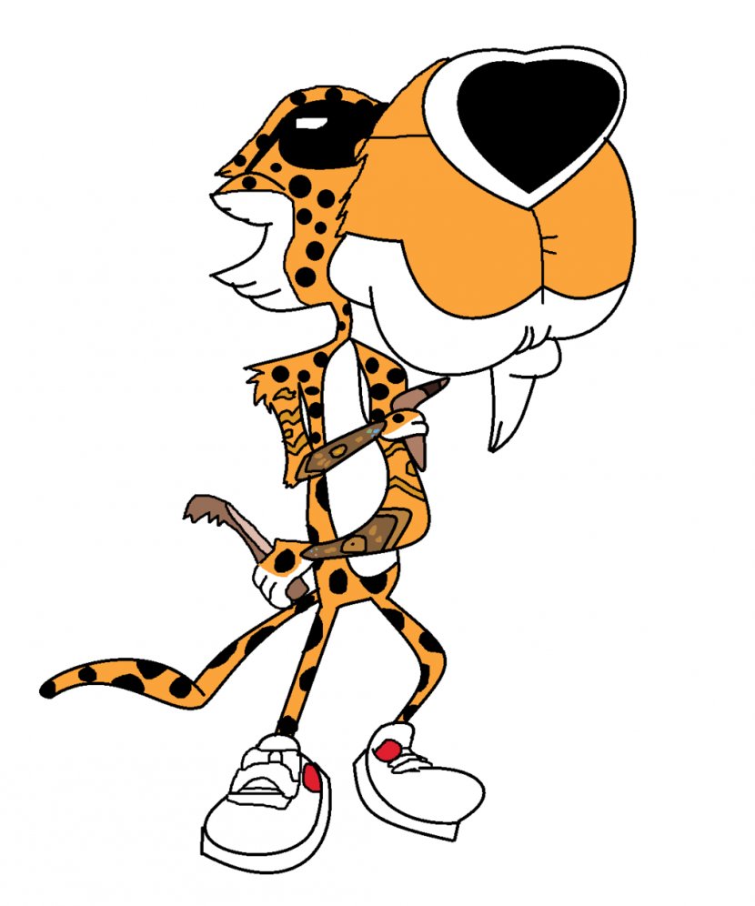Chester Cheetah: Too Cool To Fool Bunnymund Cheetos - Line Art - Cheetah Cliparts Transparent PNG