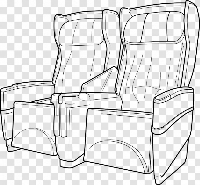 Airplane Airline Seat Clip Art Transparent PNG