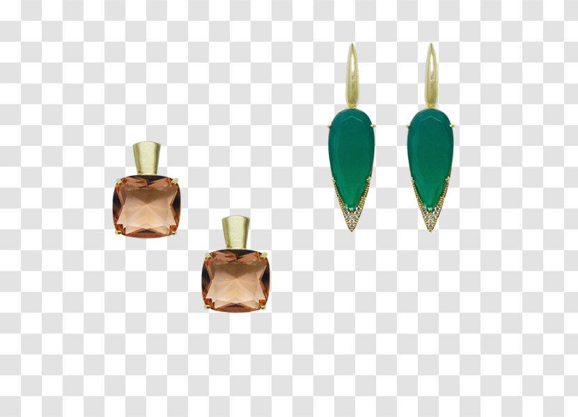 Emerald Earring Body Jewellery Turquoise - Fashion Accessory - Luxuriance Transparent PNG