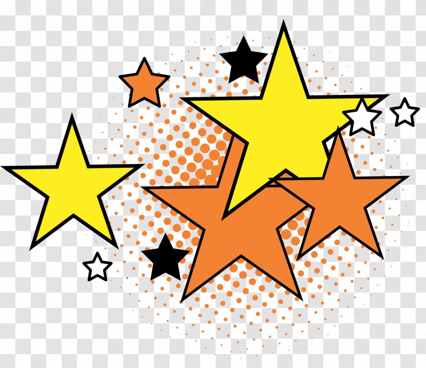 Stars: Decorative Patterns Clip Art - Designer - Colorful And Simple Star Transparent PNG