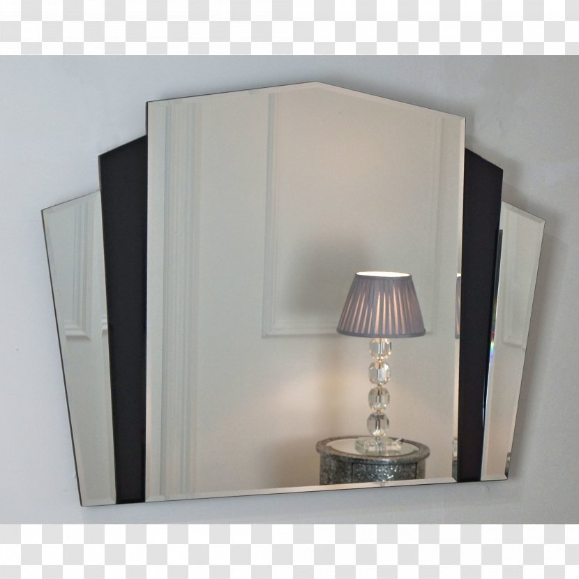 Mirror Art Deco Sconce - Silver Transparent PNG