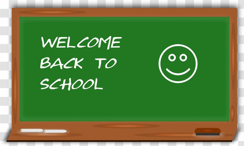 Student Blackboard First Day Of School Clip Art - National Primary - Cliparts Transparent PNG