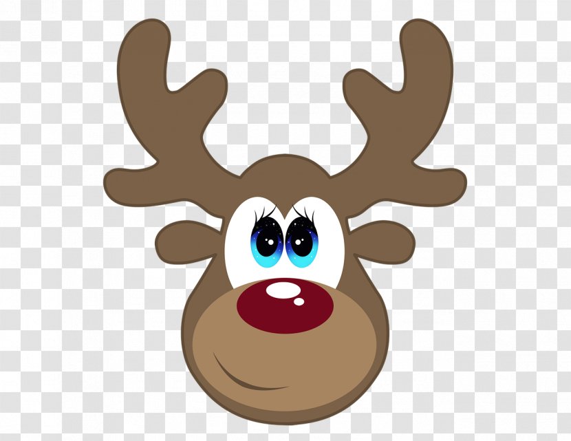 Santa Claus's Reindeer Christmas Day - Snout Transparent PNG