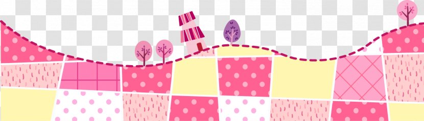 Pink Cartoon - Textile - Color Field Transparent PNG
