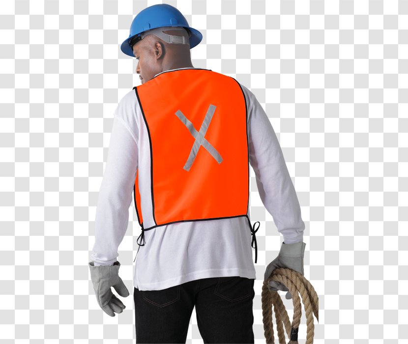 T-shirt High-visibility Clothing Safety Orange Bib Gilets - Personal Protective Equipment Transparent PNG