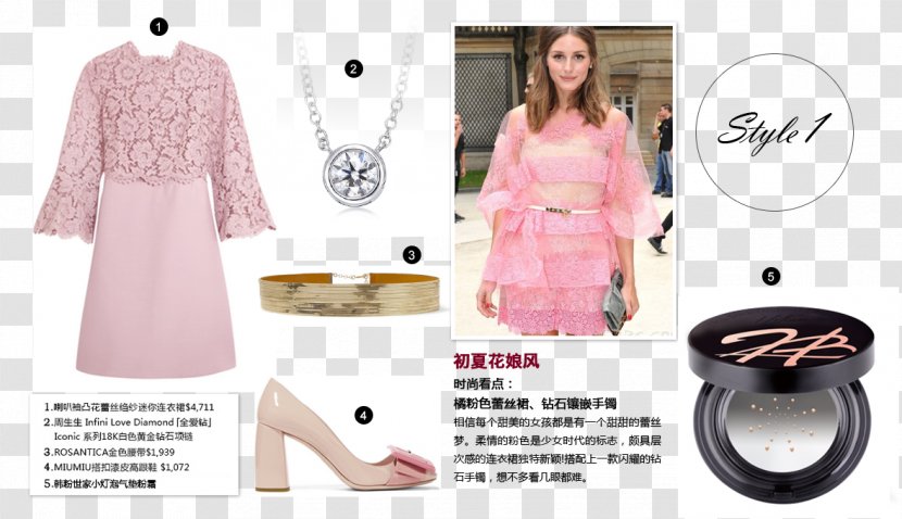 Dress Fashion Design Sleeve Pink M Transparent PNG