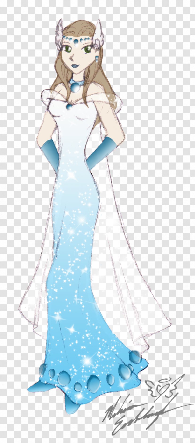 Gown Drawing Fairy /m/02csf - Flower Transparent PNG