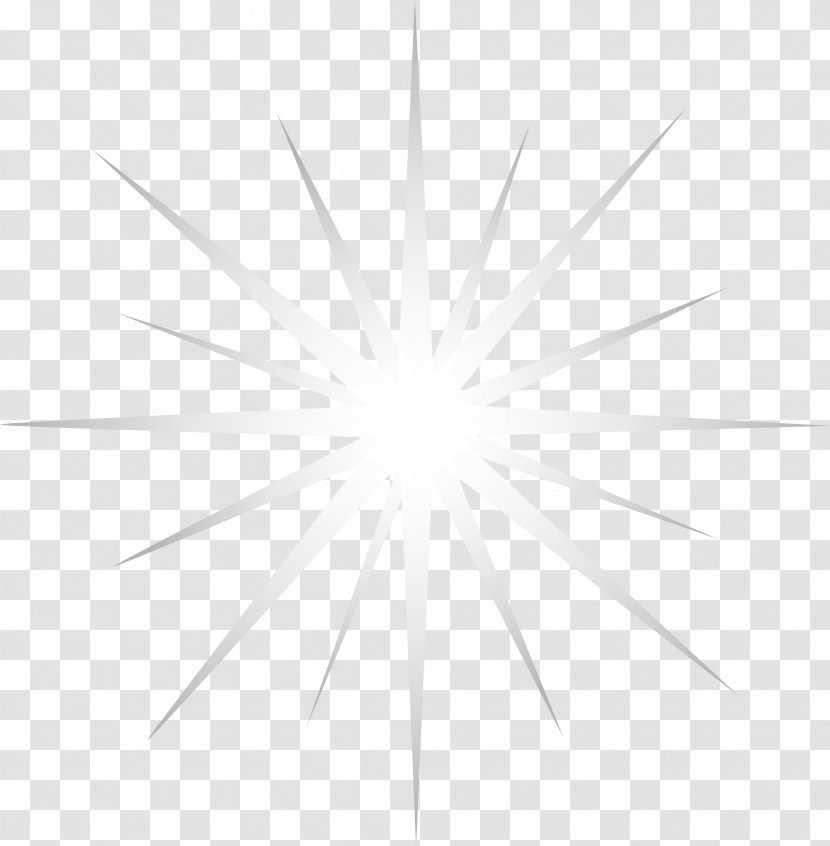 White Symmetry Black Pattern - Rectangle - Gray Ray Light Transparent PNG