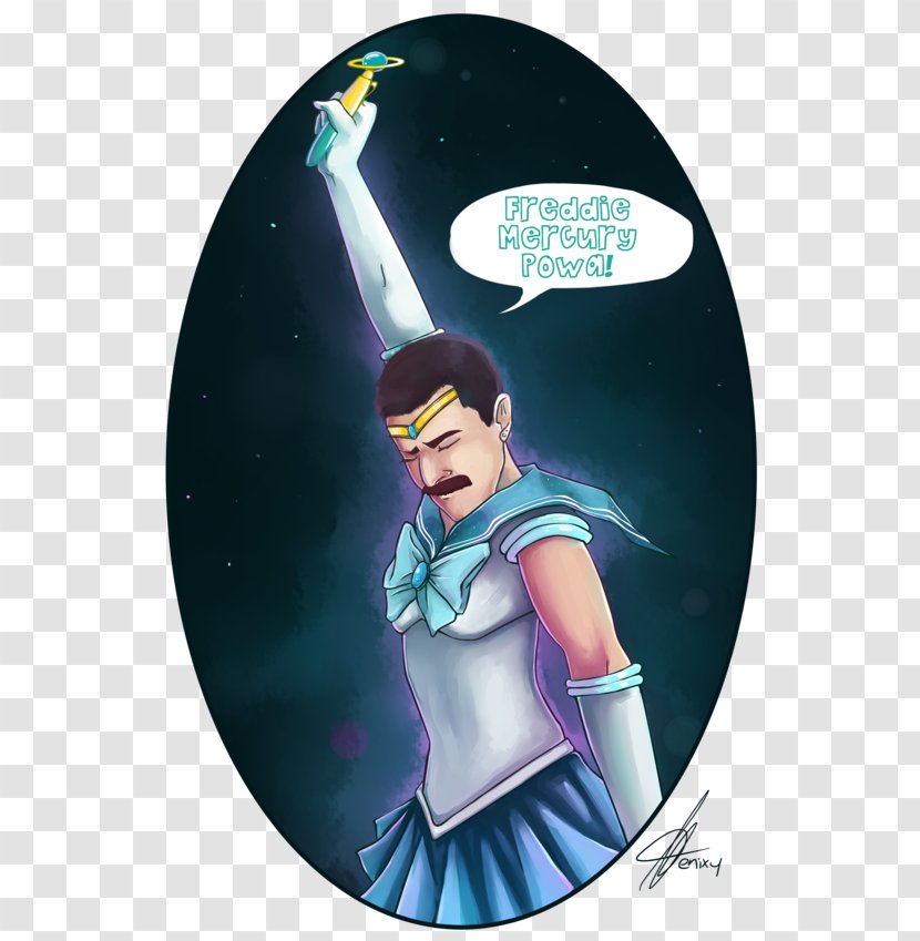 Freddie Mercury Sailor Jupiter - Watercolor Transparent PNG