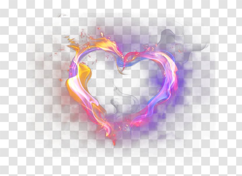 Fire Flame Wallpaper - Frame - Heart Transparent PNG