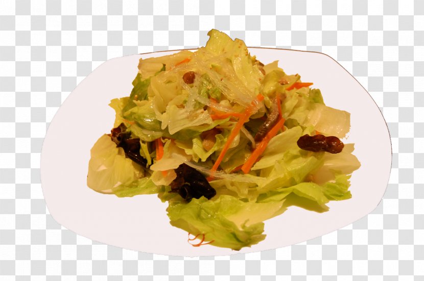 Caesar Salad Vegetarian Cuisine Leaf Vegetable Side Dish Recipe - Food - LECHUGA Transparent PNG